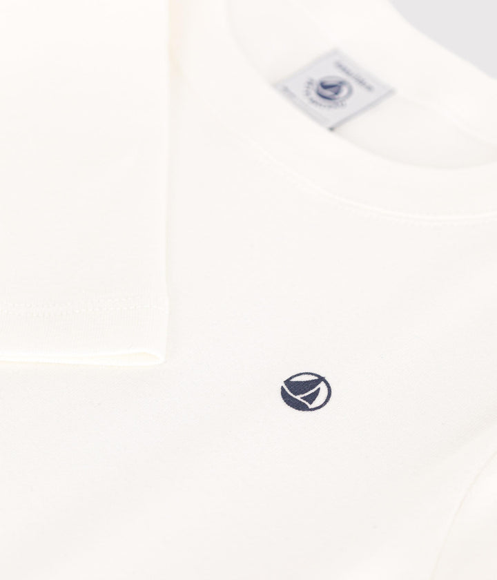 T-shirt a maniche lunghe a costine bambina/bambino A0BA4 01 PETIT BATEAU 