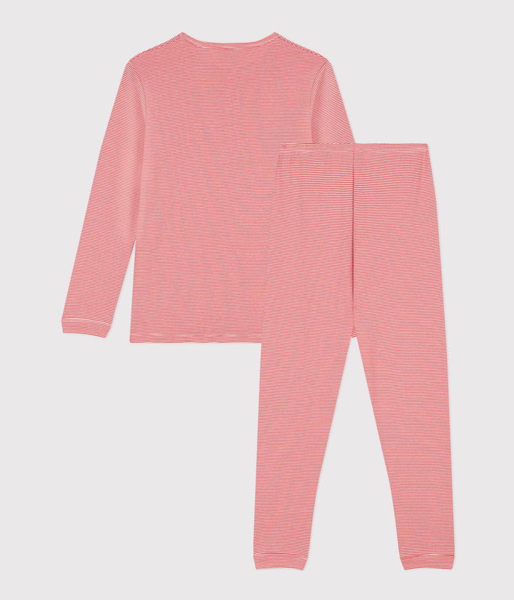 PIGIAMA A RIGHE RAGAZZO IN COTONE A0957 02 PETIT BATEAU 