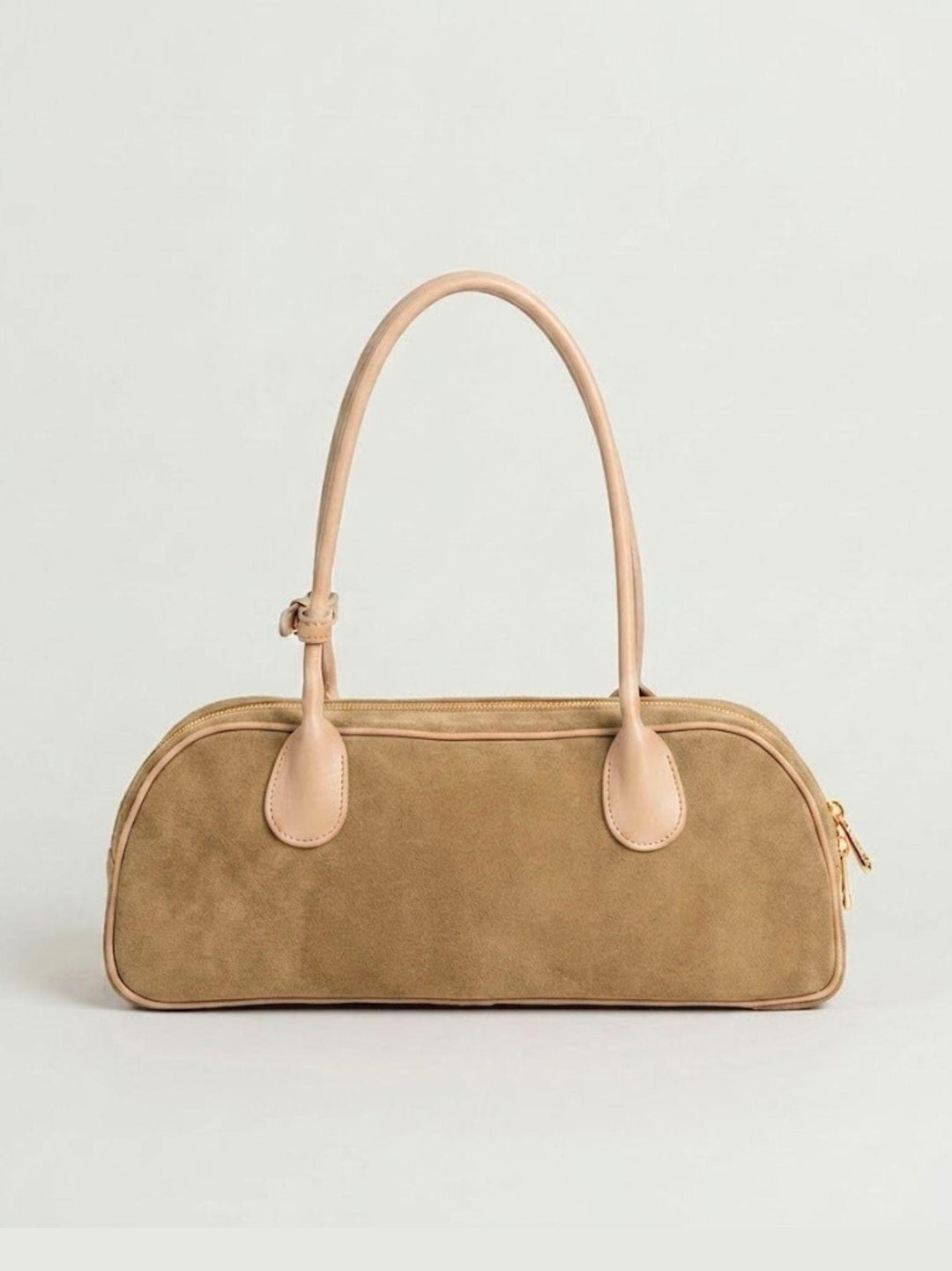 Borsa a spalla Doxie in pelle scamosciata beige DOXIE BEIGE BIMOR 