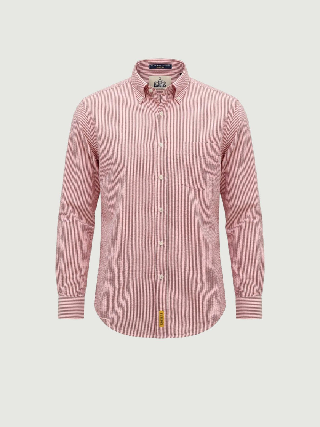 Camicia in cotone a righe bianche e rosse BRAD/SEB16S36 02 BAGGIES 