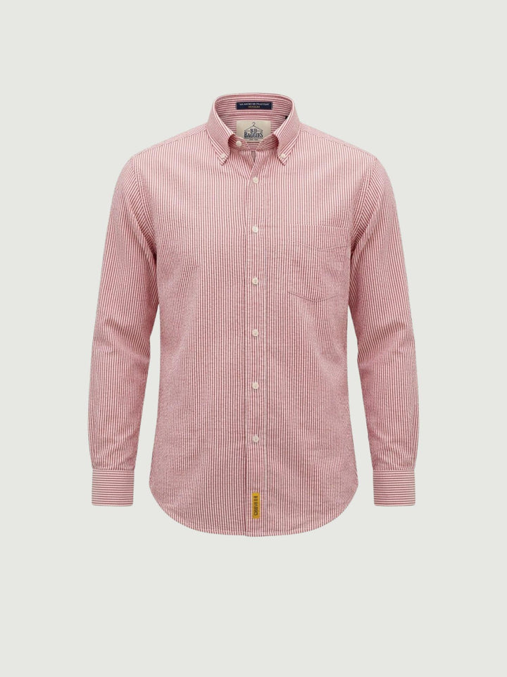 Camicia in cotone a righe bianche e rosse BRAD/SEB16S36 02 BAGGIES 