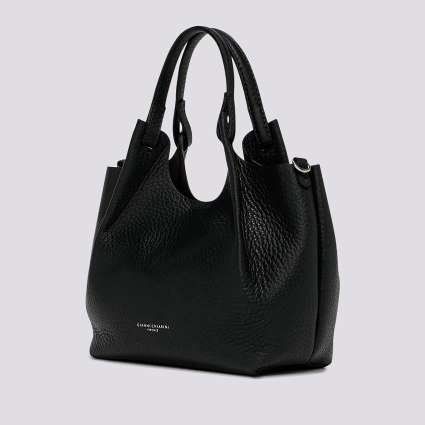 Borsa a spalla Dua in pelle marrtellata nera BS 9719/23AI RNGDBL 12565 GIANNI CHIARINI 