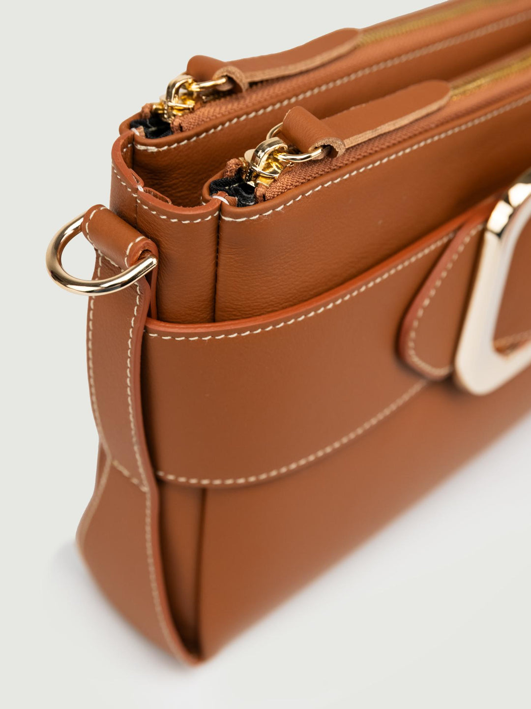 BORSA TRACOLLA IN PELLE CUOIO MEGHAN CUOIO BIMOR 