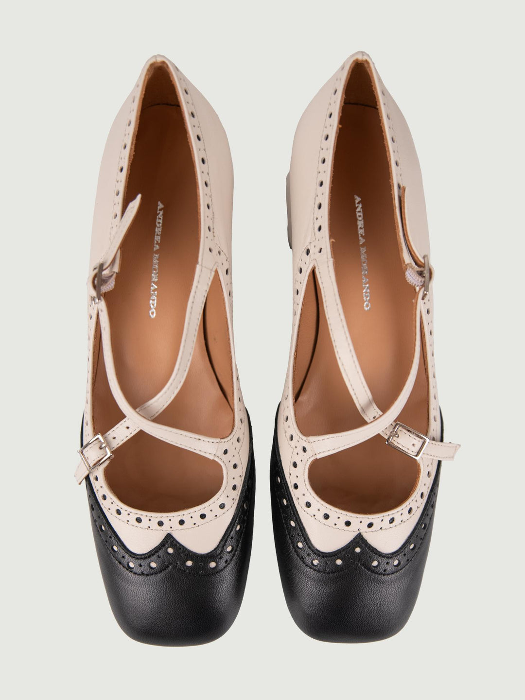 BALLERINA BICOLORE CON CODA DI RONDINE