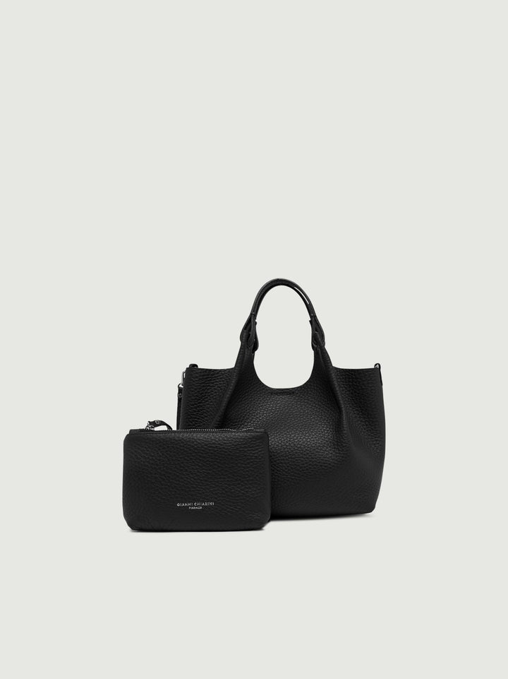 Borsa a spalla Dua color nero-castoro 9719 RNGDBL 12565 GIANNI CHIARINI 