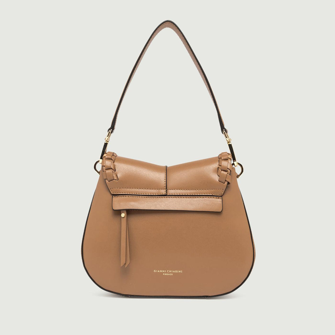 Borsa a spalla Helena Round special in pelle New Cuoio BS 10846 PRCK-THR 7042 GIANNI CHIARINI 