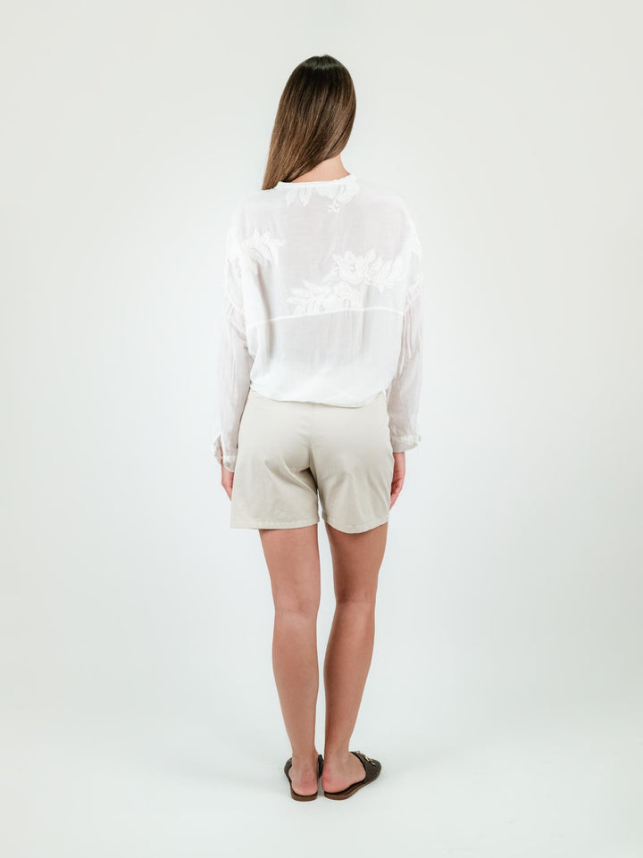 BERMUDA IN COTONE BEIGE