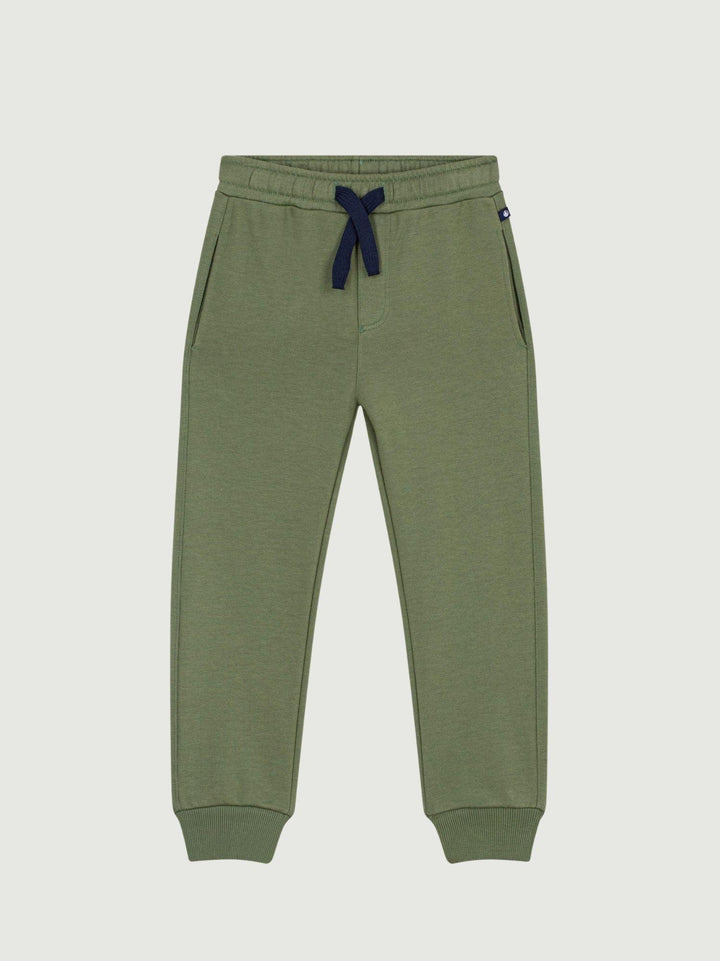 Pantaloni felpati in cotone verdi A0F53 02 PETIT BATEAU 