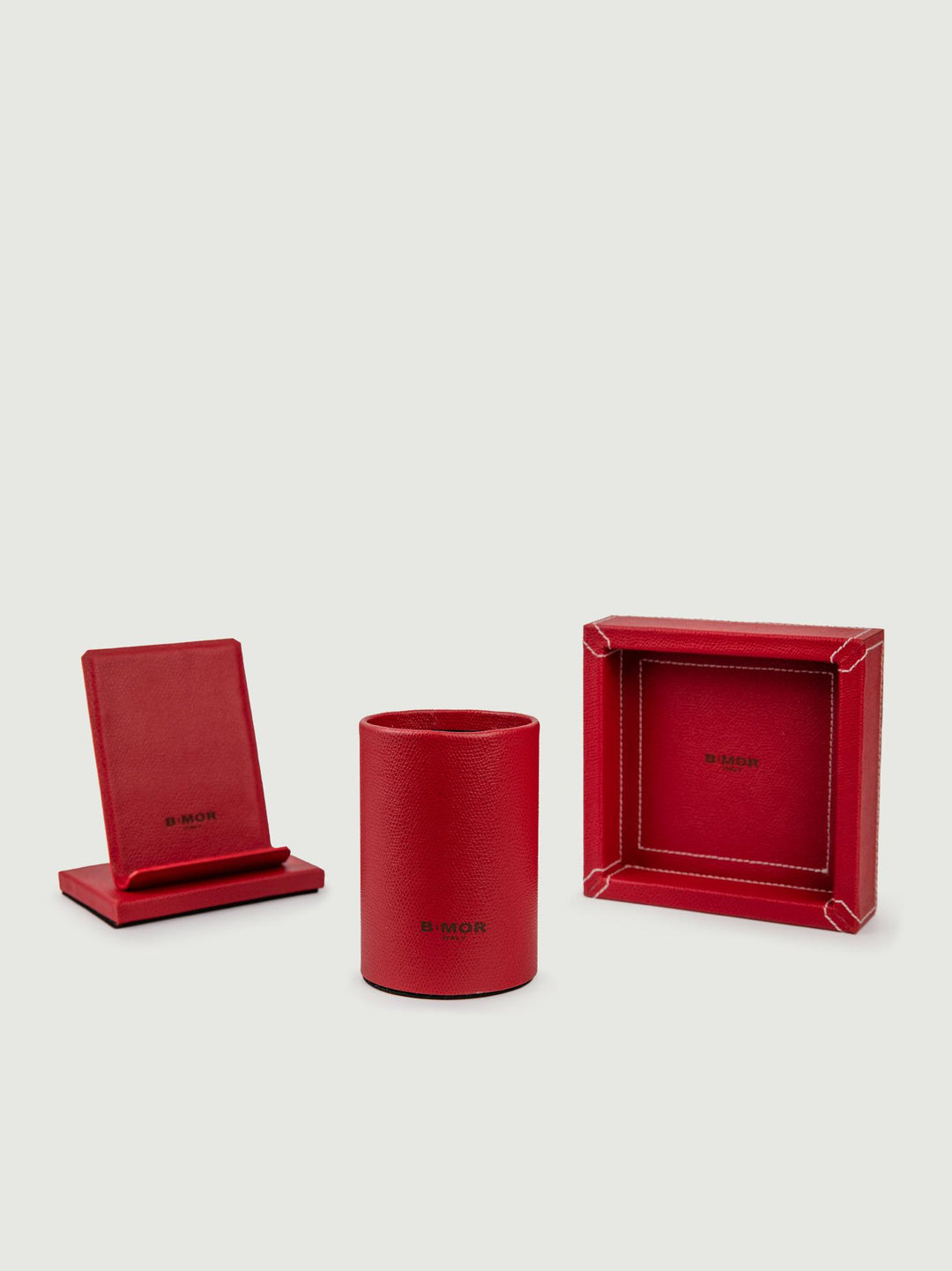 SVUOTATASCHE IN PELLE ROSSO