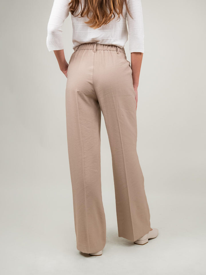 PANTALONE PALAZZO BEIGE P3037# BEIGE ANDREA MORANDO 