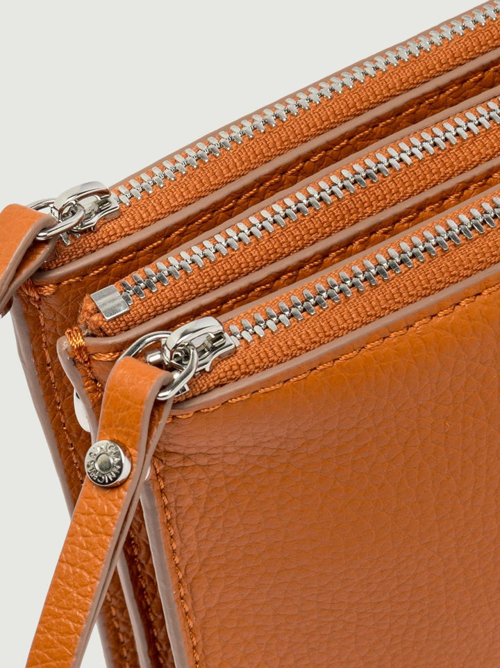 Borsa Lucille in pelle martellata spice piccola BS 11810/COMM GRN 91 GIANNI CHIARINI 