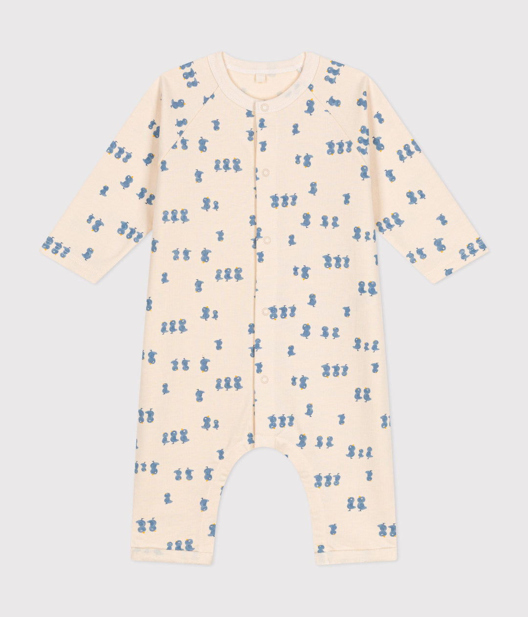 Tutina  in tessuto felpato con stampa pulcini A0BK9 01 PETIT BATEAU 