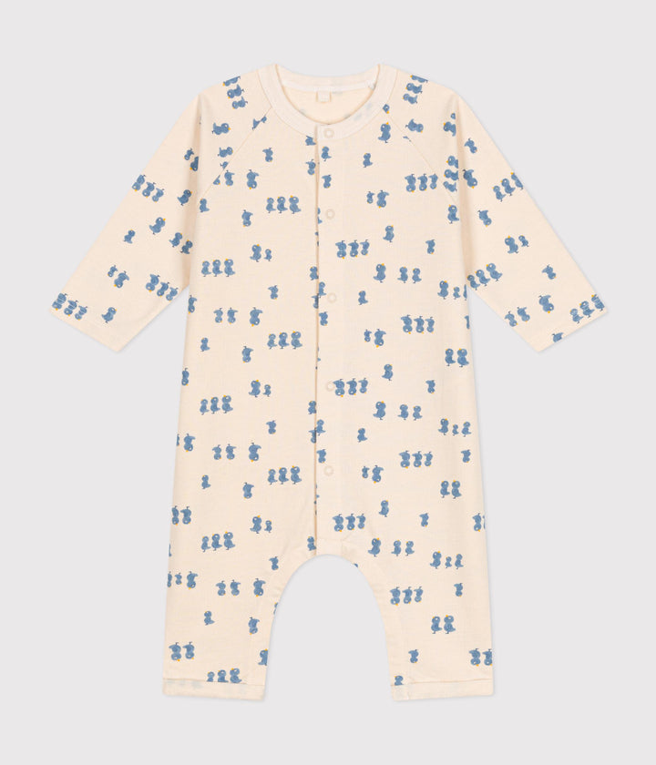 Tutina  in tessuto felpato con stampa pulcini A0BK9 01 PETIT BATEAU 