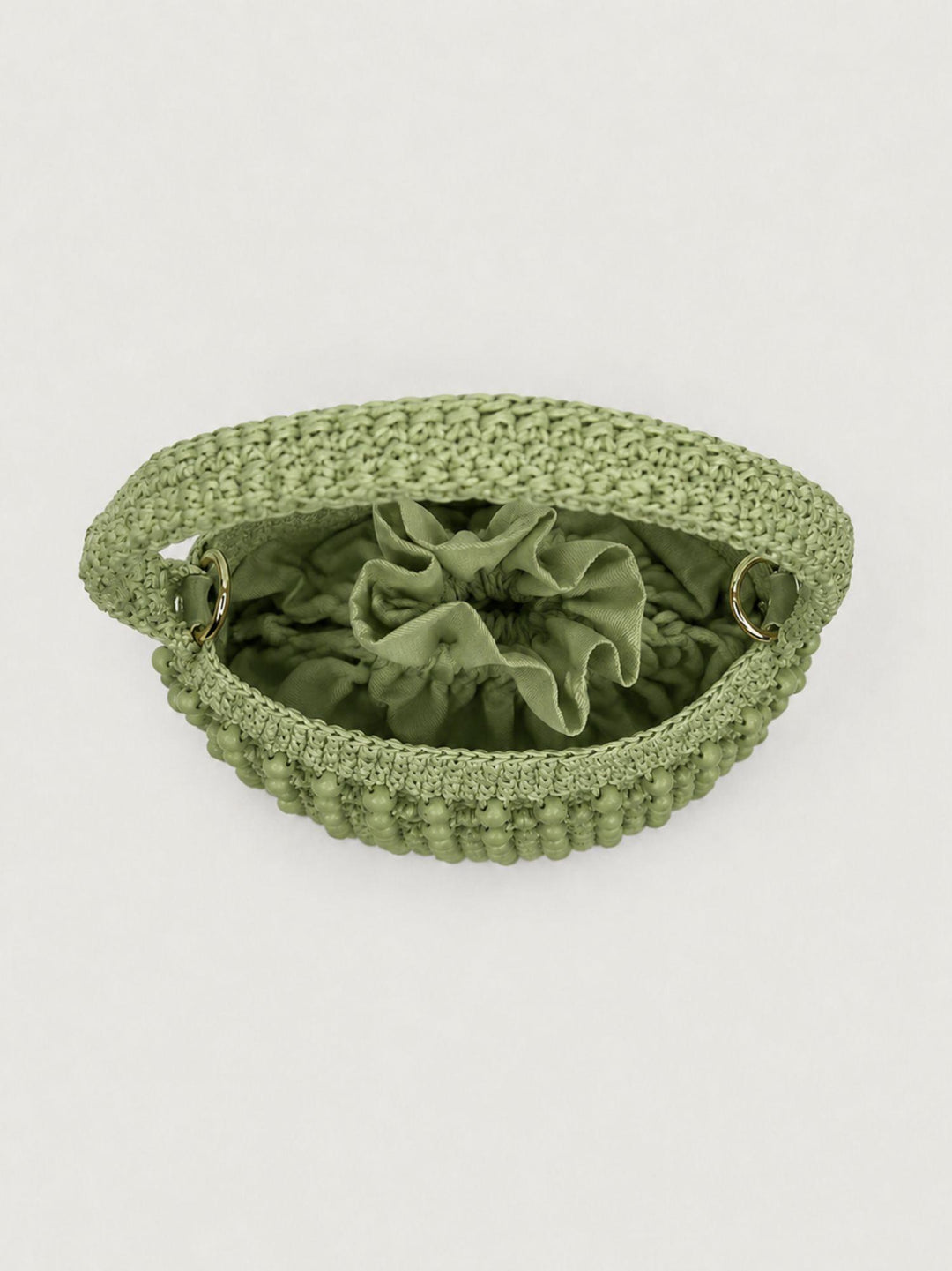Borsa a mano in rafia salvia RAFI343 61 ANDREA MORANDO 