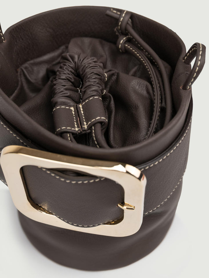 SECCHIELLO KATE IN PELLE TESTA MORO KATE T.MORO BIMOR 
