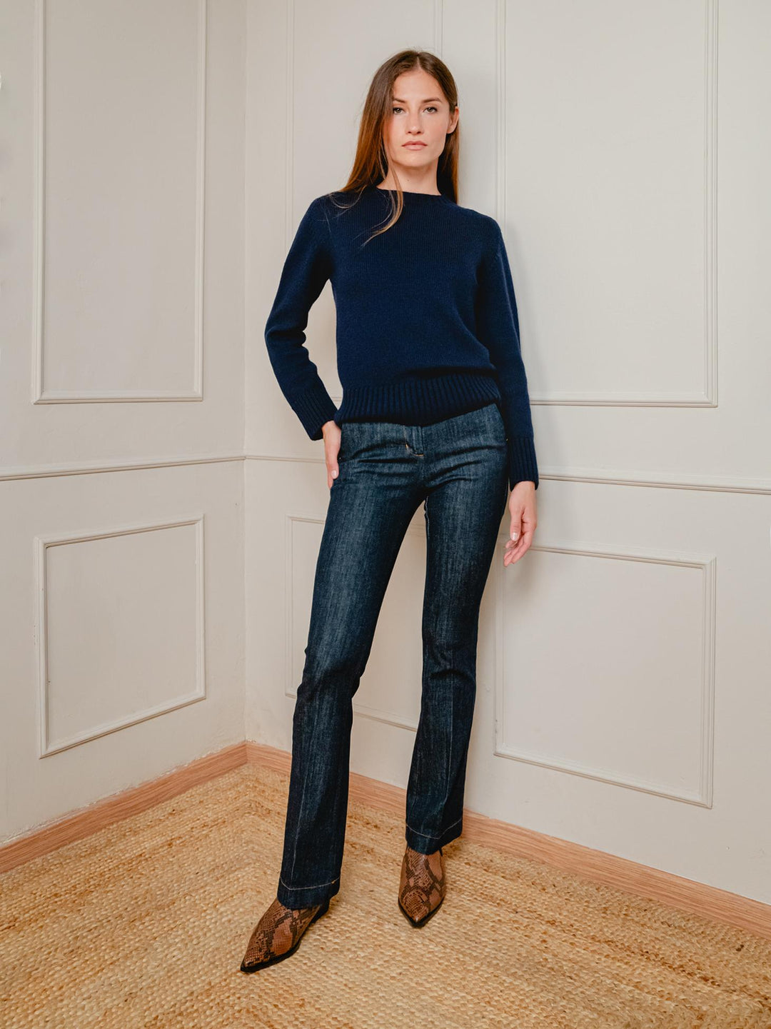 JEANS A ZAMPA LAVAGGIO SCURO 87482CAR ZERO ANDREA MORANDO 
