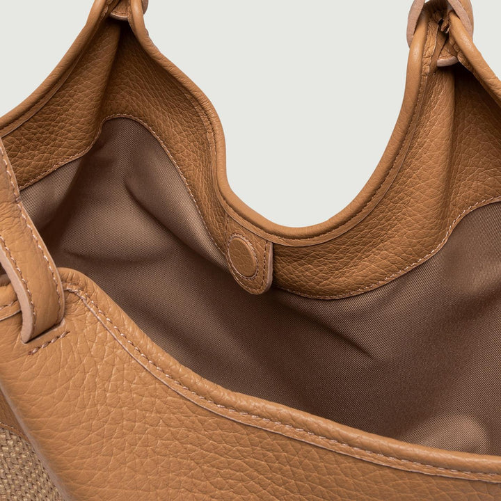 Borsa a spalla DUA in pelle intrecciata Nature BS 10370/24PE CST-PL 0422 GIANNI CHIARINI 