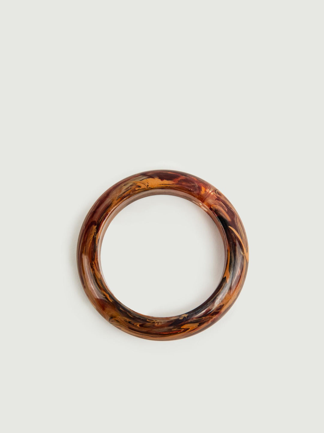 BRACCIALE SOTTILE IN RESINA MARRONE BRACCIALE PICCOLO MARRONE BIMOR 