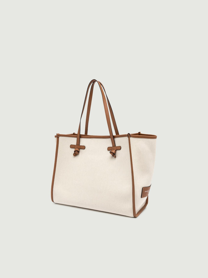SHOPPING MARCELLA IN CANVAS PANNA