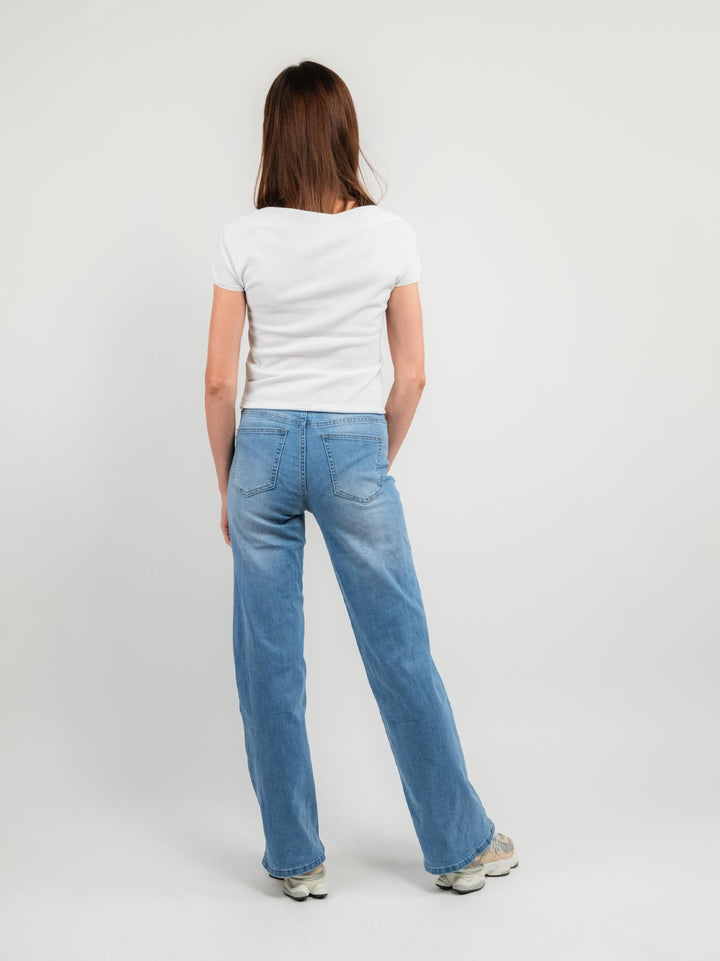 JEANS 5 TASCHE A PALAZZO