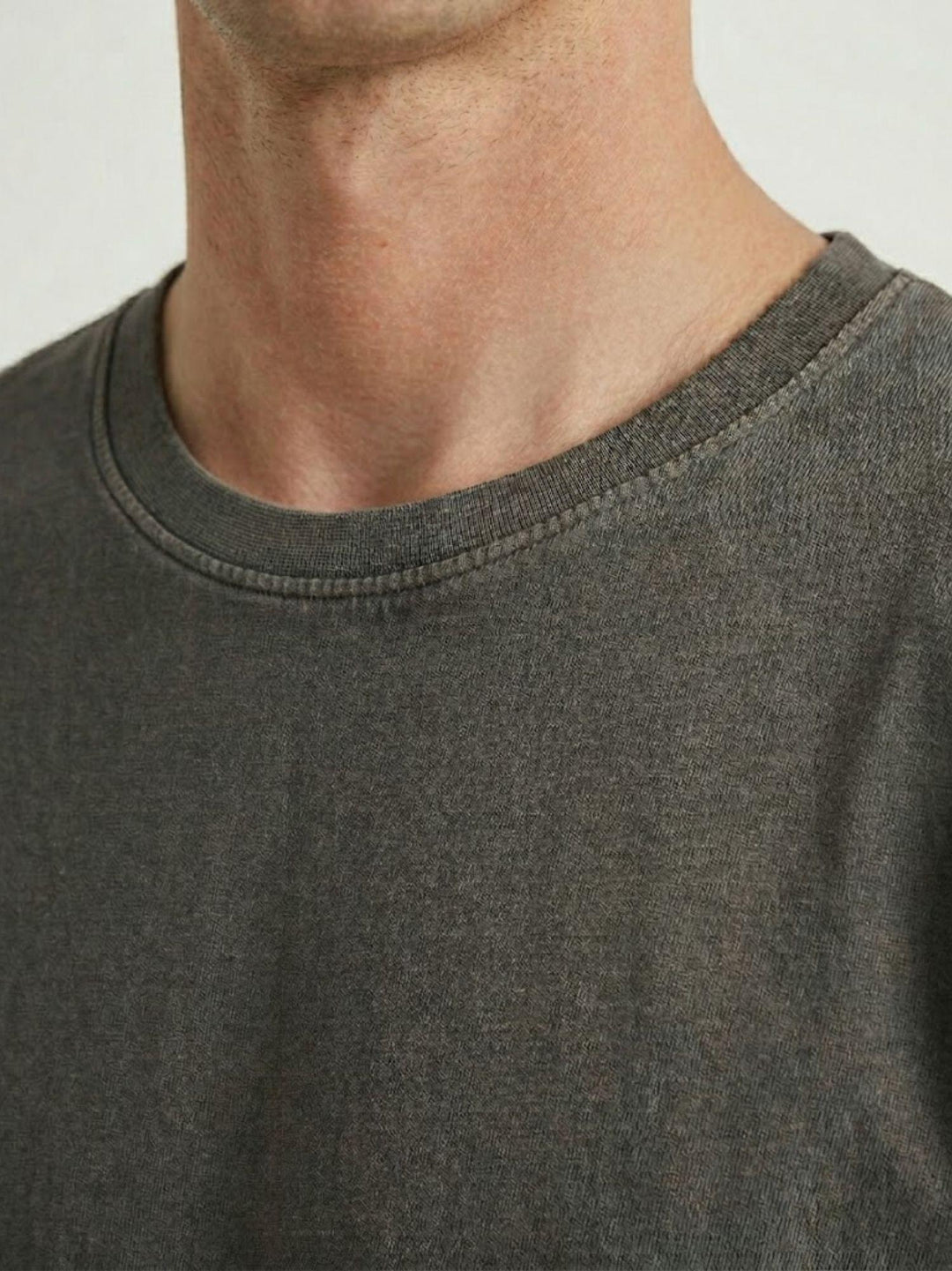 T-shirt in jersey di cotone taupe 5960426 673 ANDREA MORANDO 