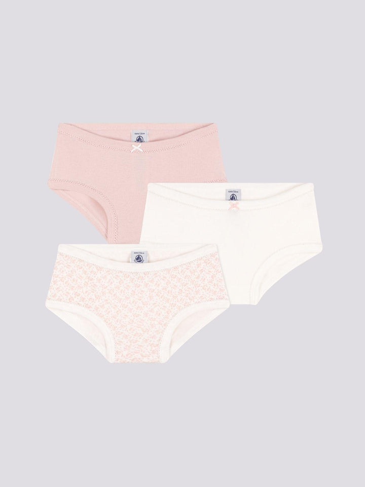CONFEZIONE DA 3 SLIP VITA ALTA IN COTONE BAMBINO A0A49 00 PETIT BATEAU 