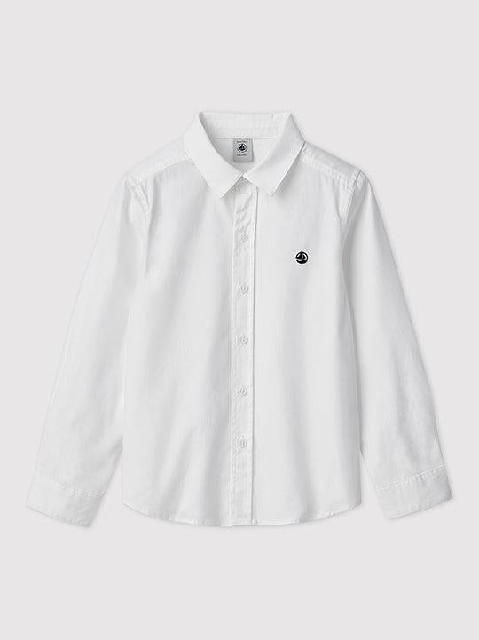 CAMICIA IN COTONE OXFORD BAMBINO A04PU 01 PETIT BATEAU 