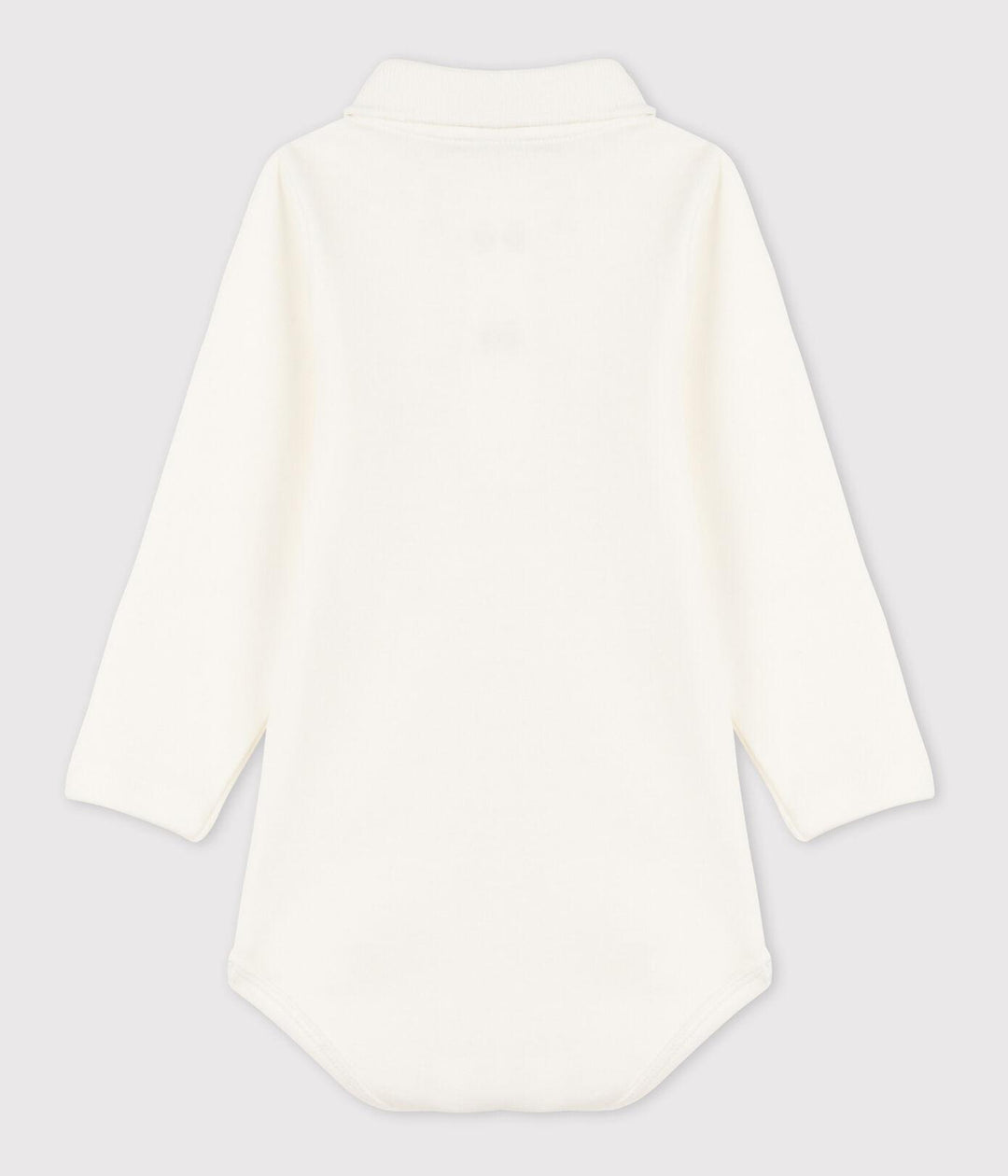 BODY A MANICA LUNGA BEBÈ CON COLLETTO POLO IN COTONE A05Q2 01 PETIT BATEAU 