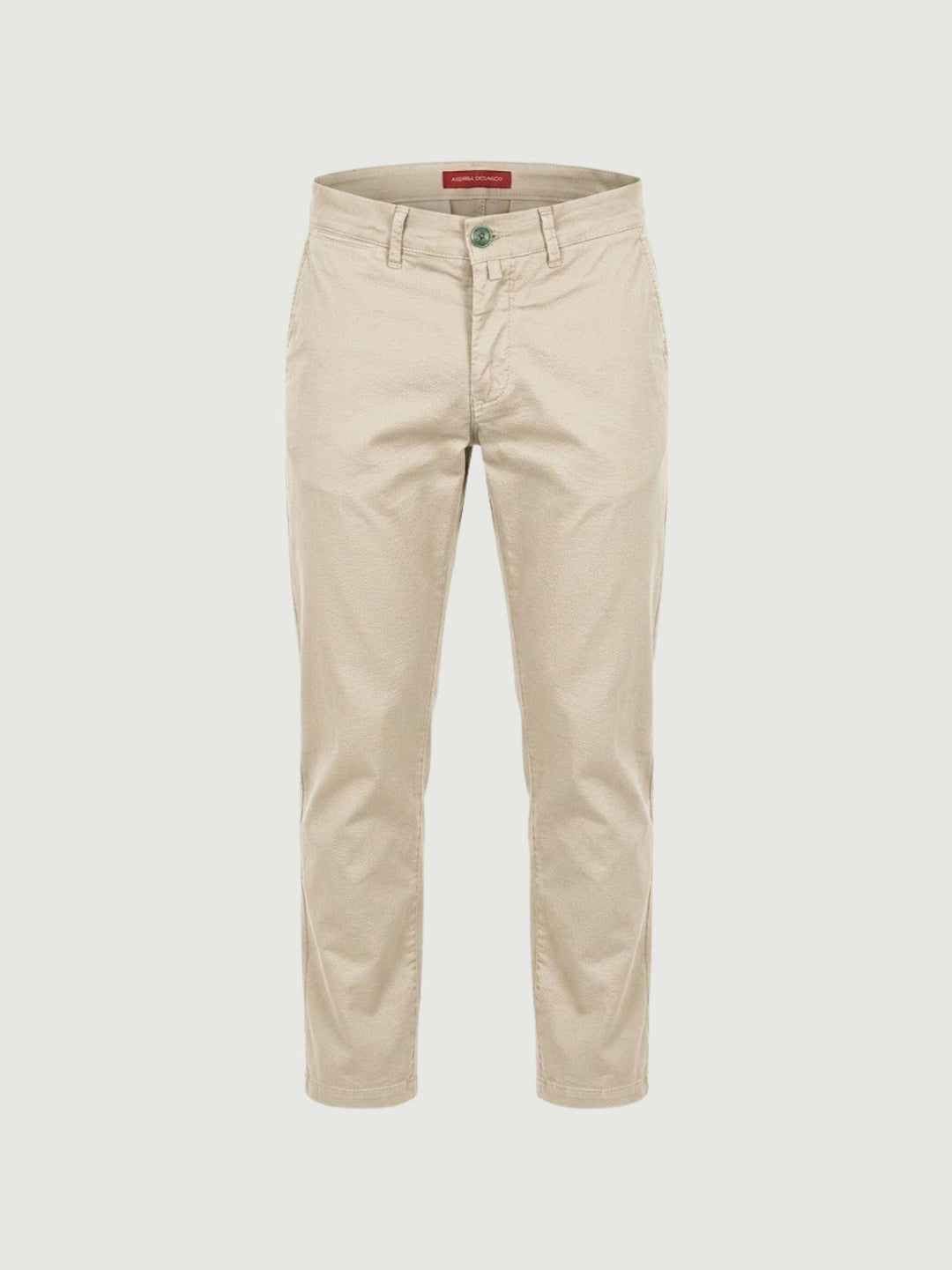 Pantalone chino in cotone navy con bottone gioiello P-KAP 23 ANDREA MORANDO 