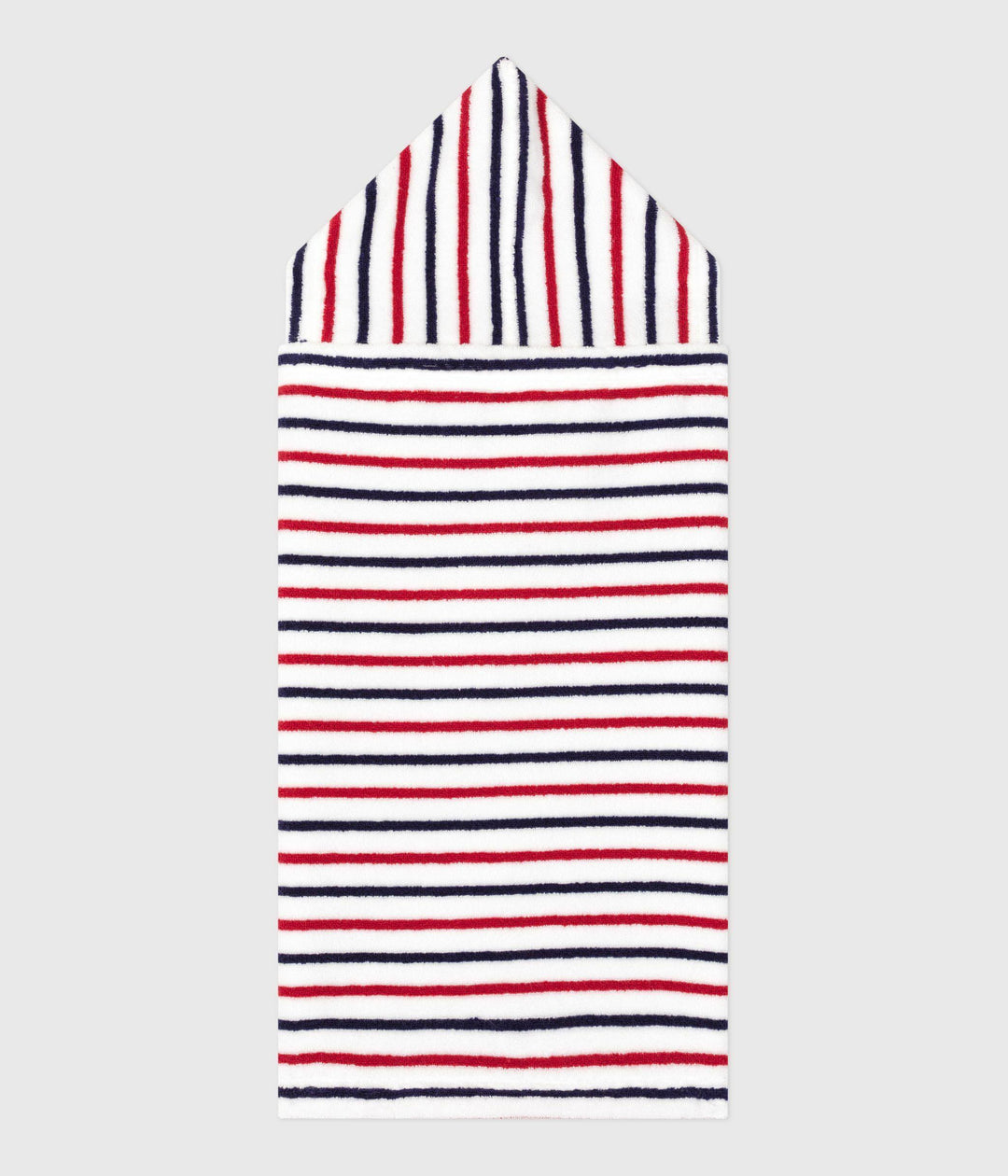 Mantellina da bagno stampa a righe A0DXI 85 PETIT BATEAU 