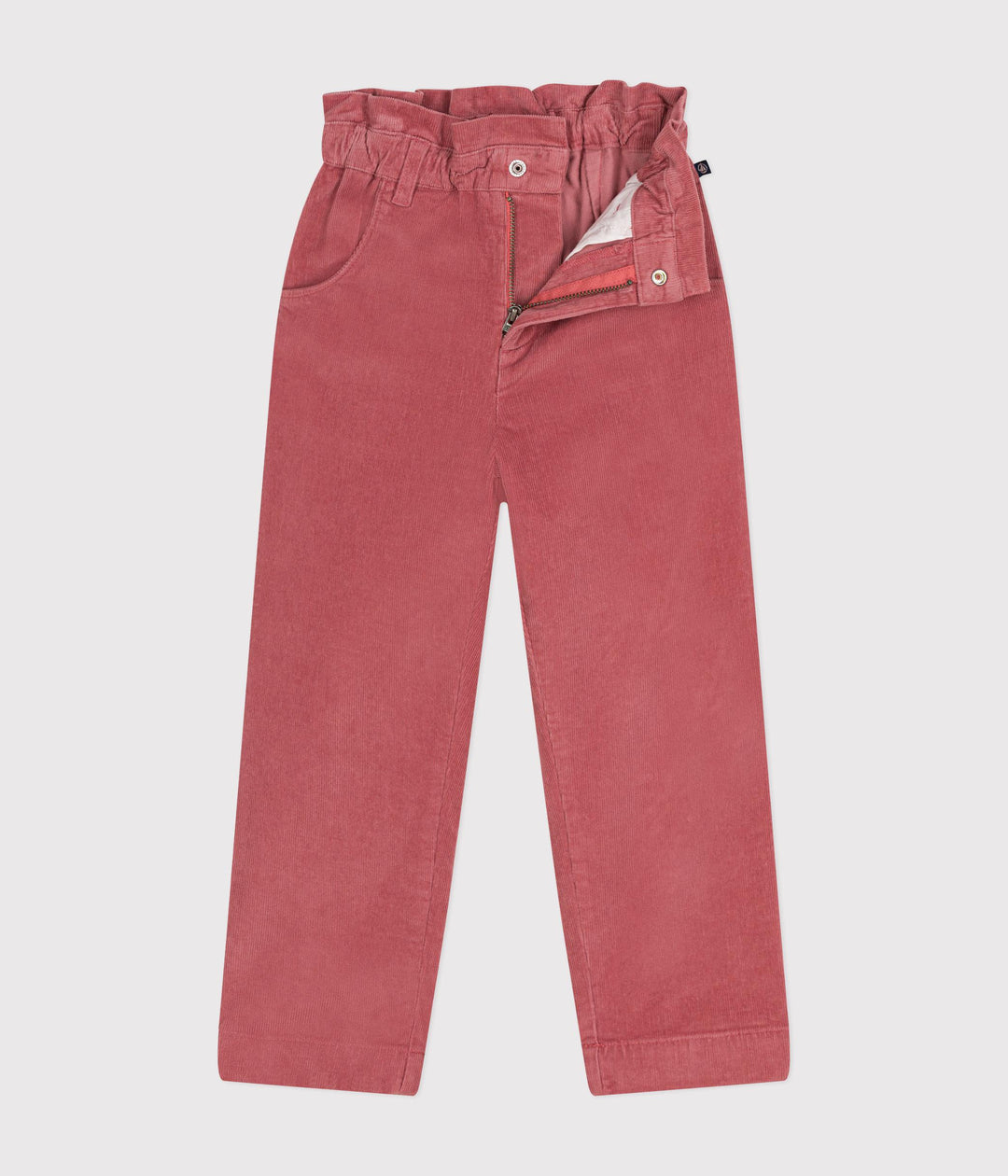 Pantaloni in velluto rosa
