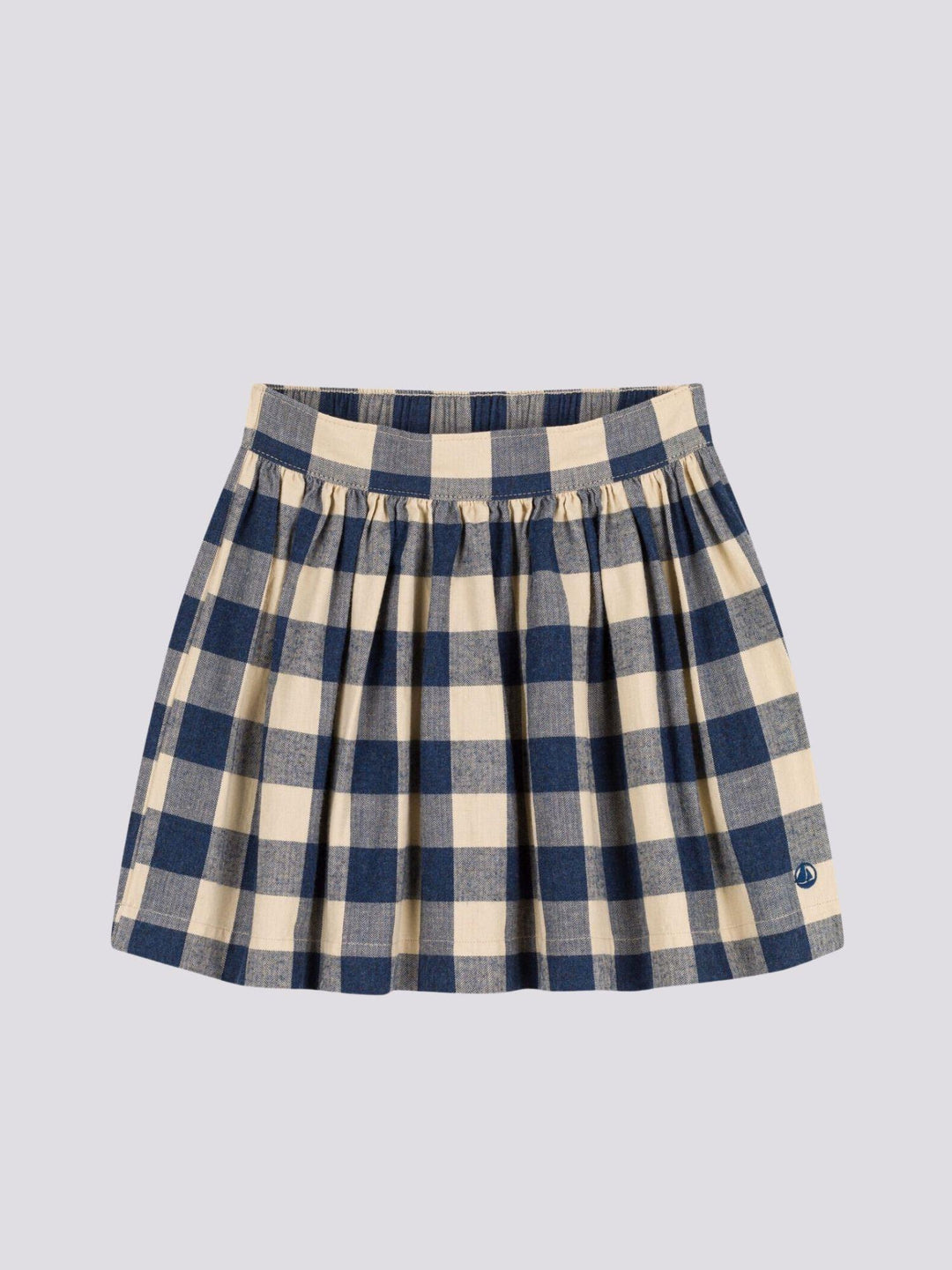 GONNA A RUOTA IN FLANELLA DI COTONE BAMBINA A0823 01 PETIT BATEAU 