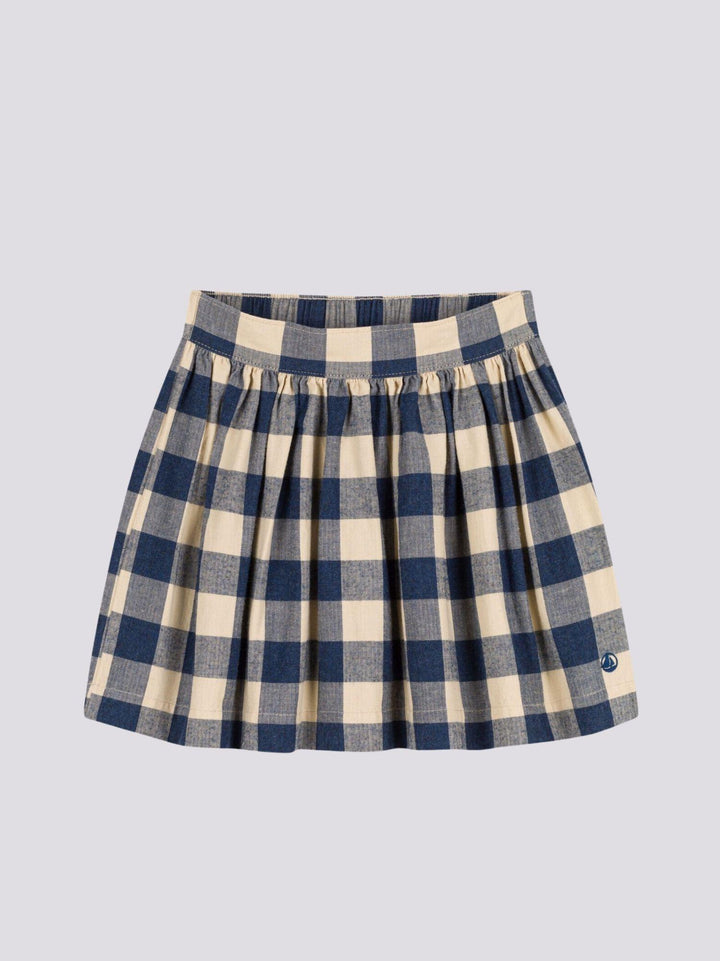 GONNA A RUOTA IN FLANELLA DI COTONE BAMBINA A0823 01 PETIT BATEAU 