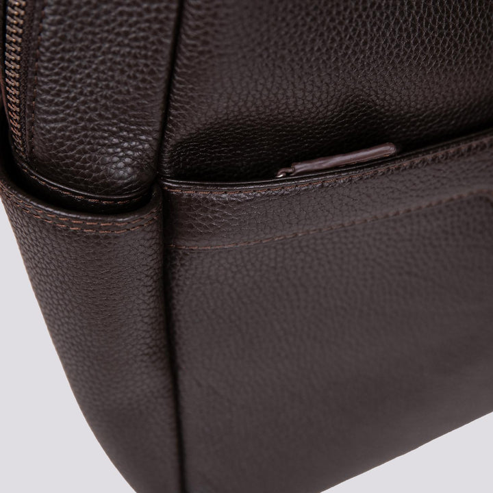 ZAINO IN PELLE MARTELLATA MARRONE TRAVELER TRA 06 JACK LEATHER 