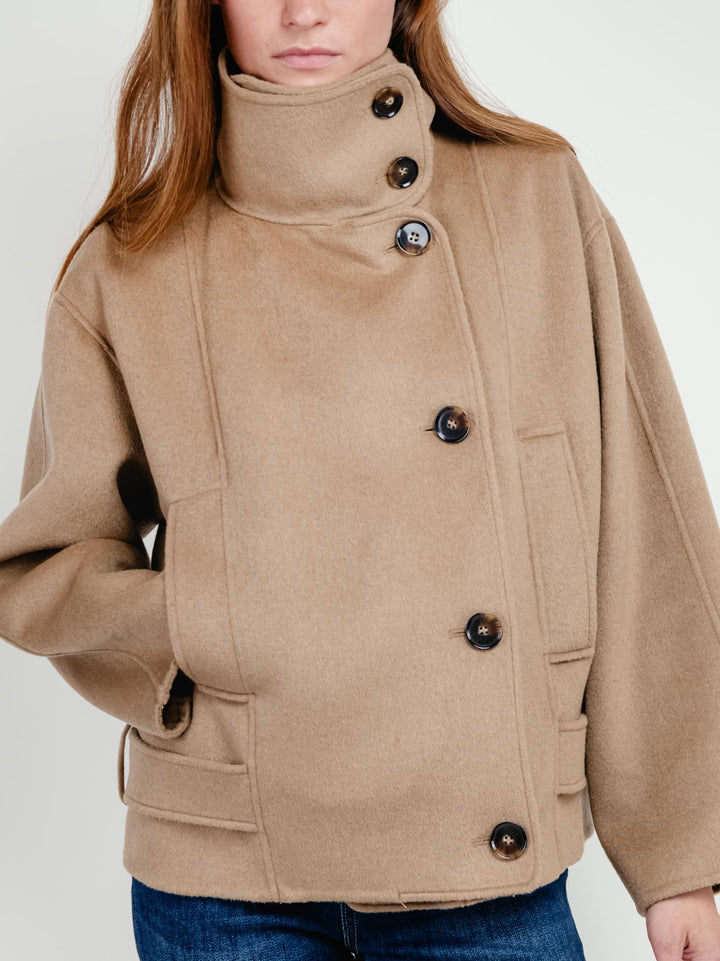 GIACCA CON COLLO ALTO CAMMELLO CATHERINE 5048 ANDREA MORANDO 