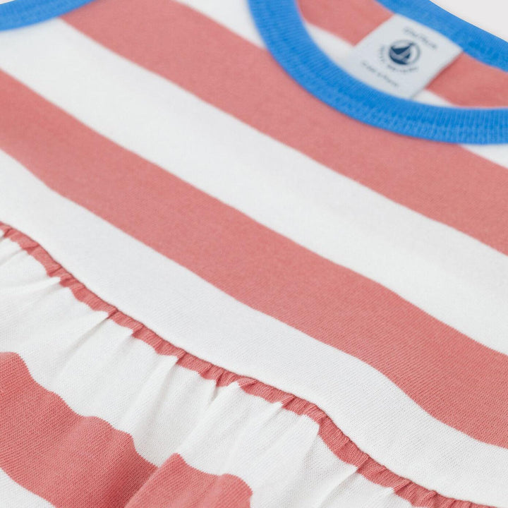 ABITO BEBè SENZA MANICHE IN JERSEY A RIGHE A03V2 02 PETIT BATEAU 