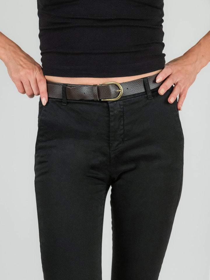 PANTALONE A TROMBETTA nero in cotone 824JA NERO ANDREA MORANDO 