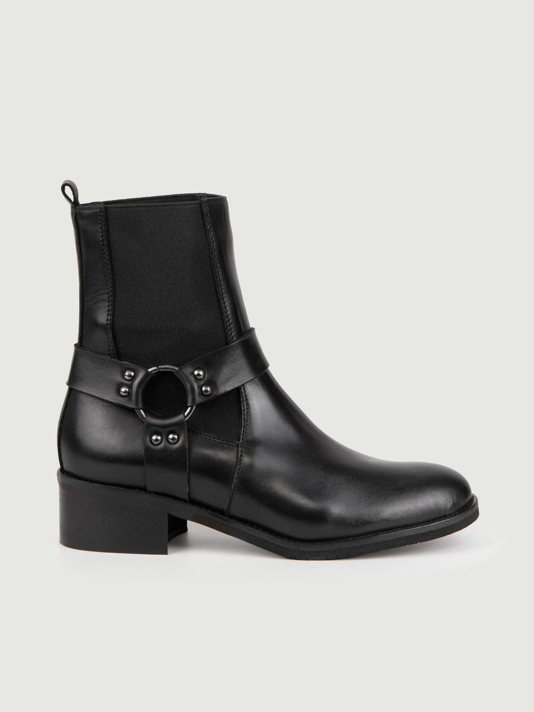 STIVALETTO NERO  CON STAFFA TRPR5005 NERO ANDREA MORANDO 