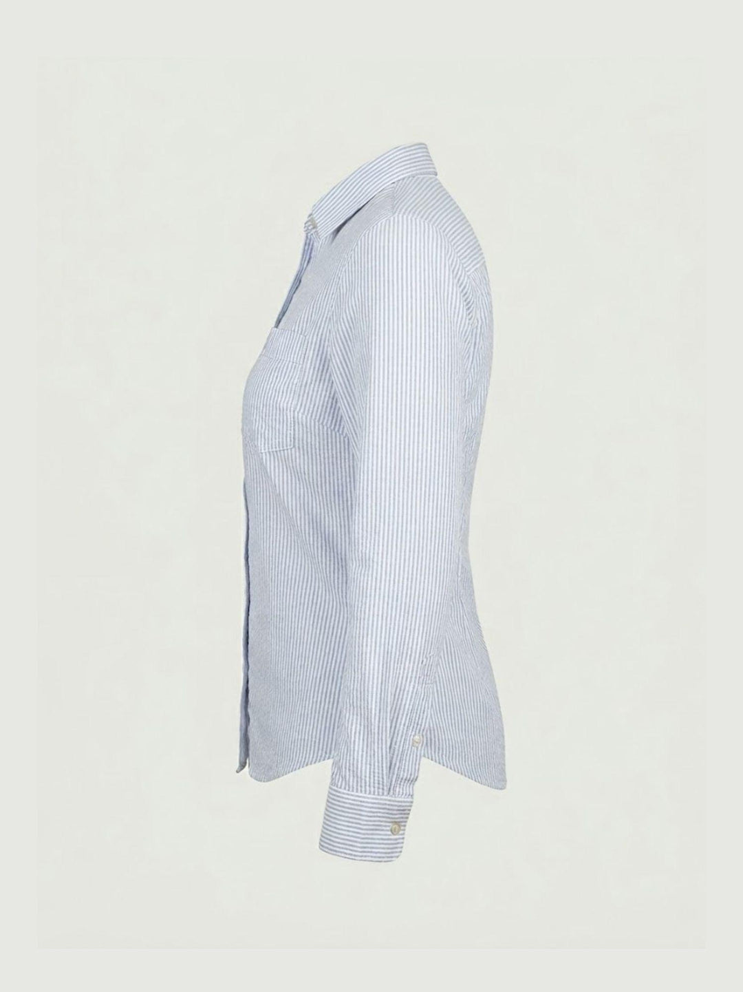 Camicia in cotone a righe azzurre e bianche 4006 RIGA ANDREA MORANDO 