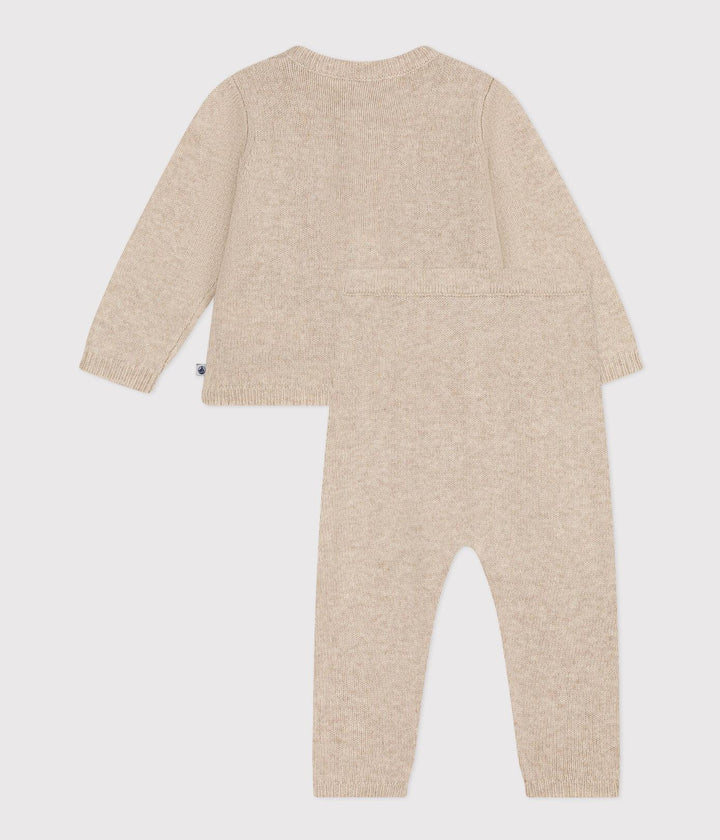 COMPLETO IN TRICOT JACQUARD PER BEBÈ A087Q 01 PETIT BATEAU 
