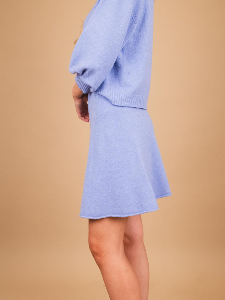 MINI GONNA IN MAGLIA AZZURRA 0370/286 8013 BIMOR 