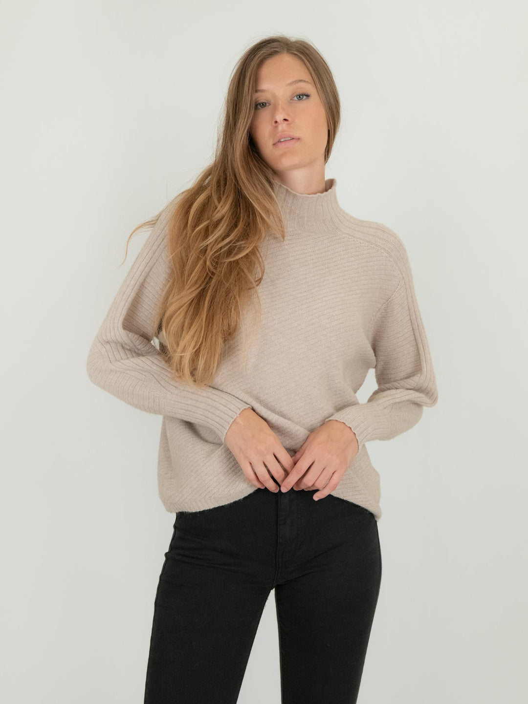 LUPETTO IN MAGLIA BEIGE 0570/273 0082 BIMOR 