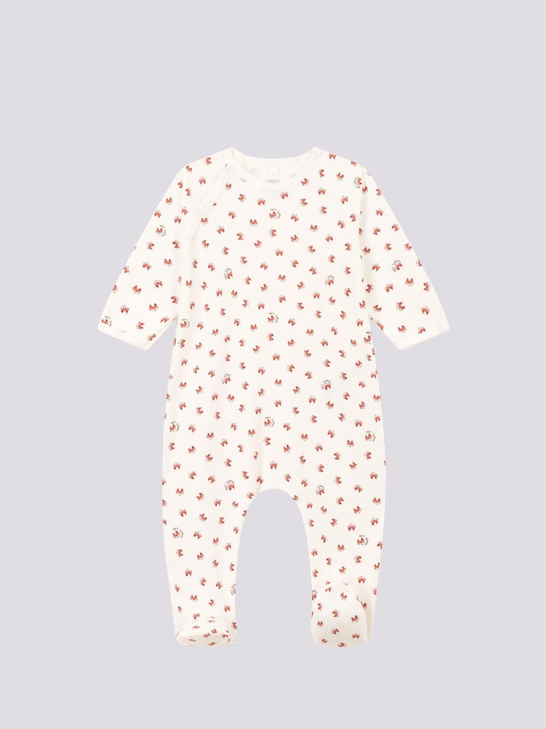 PIGIAMA BEBÈ STAMPATO IN TESSUTO FELPATO A087V 01 PETIT BATEAU 