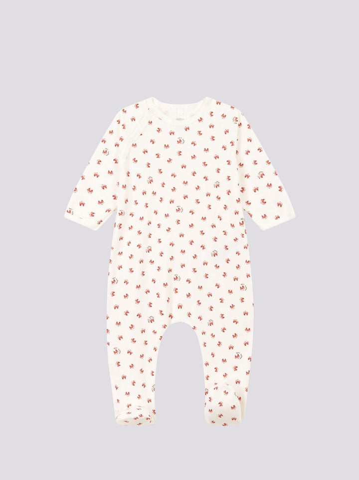 PIGIAMA BEBÈ STAMPATO IN TESSUTO FELPATO A087V 01 PETIT BATEAU 