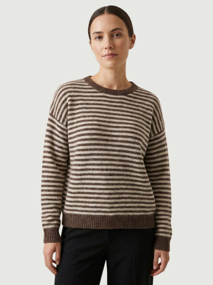 MAGLIA A RIGHE CAFFE' 25866 MORO ANDREA MORANDO 