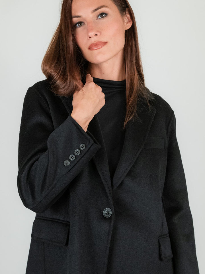 BLAZER MONOPETTO NERO KIM NERO ANDREA MORANDO 
