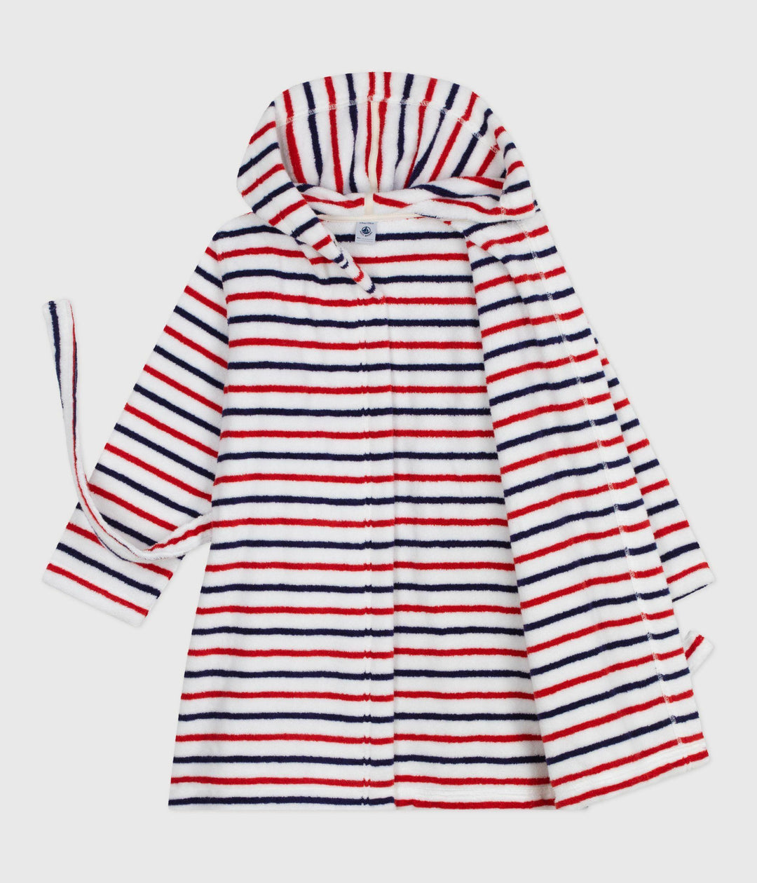 Accappatoio in spugna a righe A0DS5 83 PETIT BATEAU 