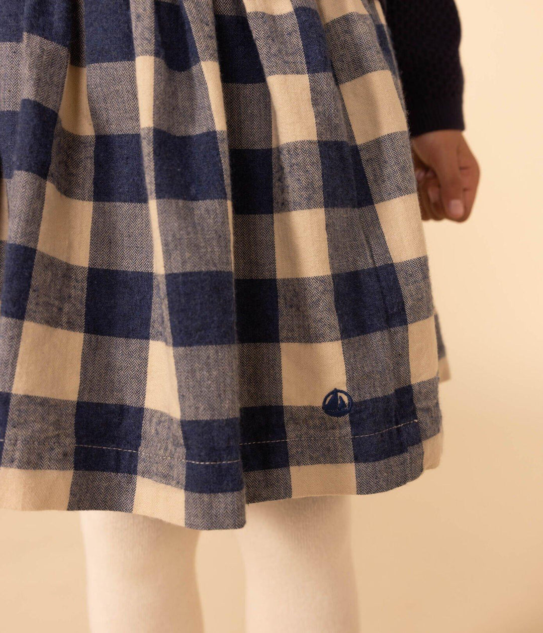GONNA A RUOTA IN FLANELLA DI COTONE BAMBINA A0823 01 PETIT BATEAU 