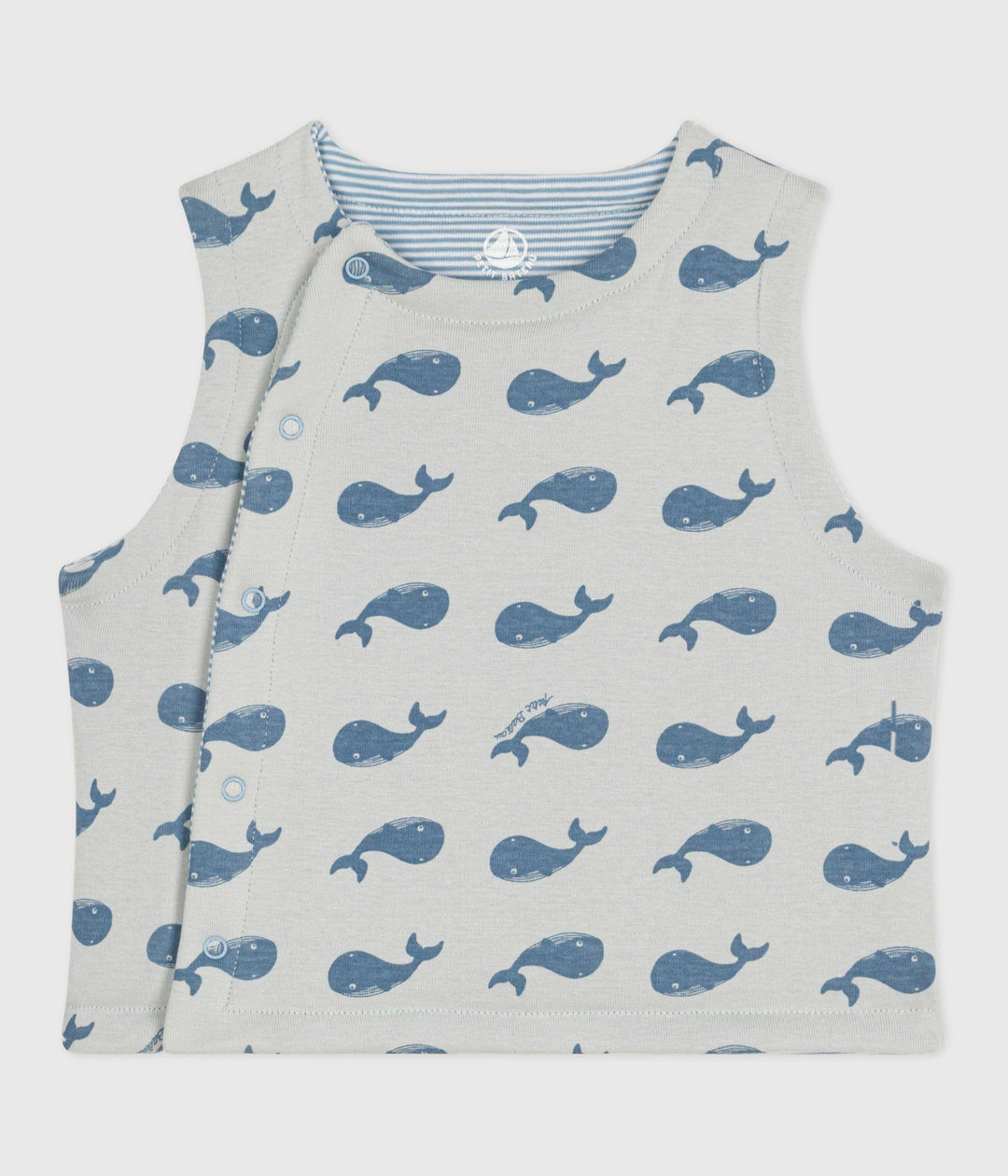 Cardigan senza maniche double face A0EBM 01 PETIT BATEAU 