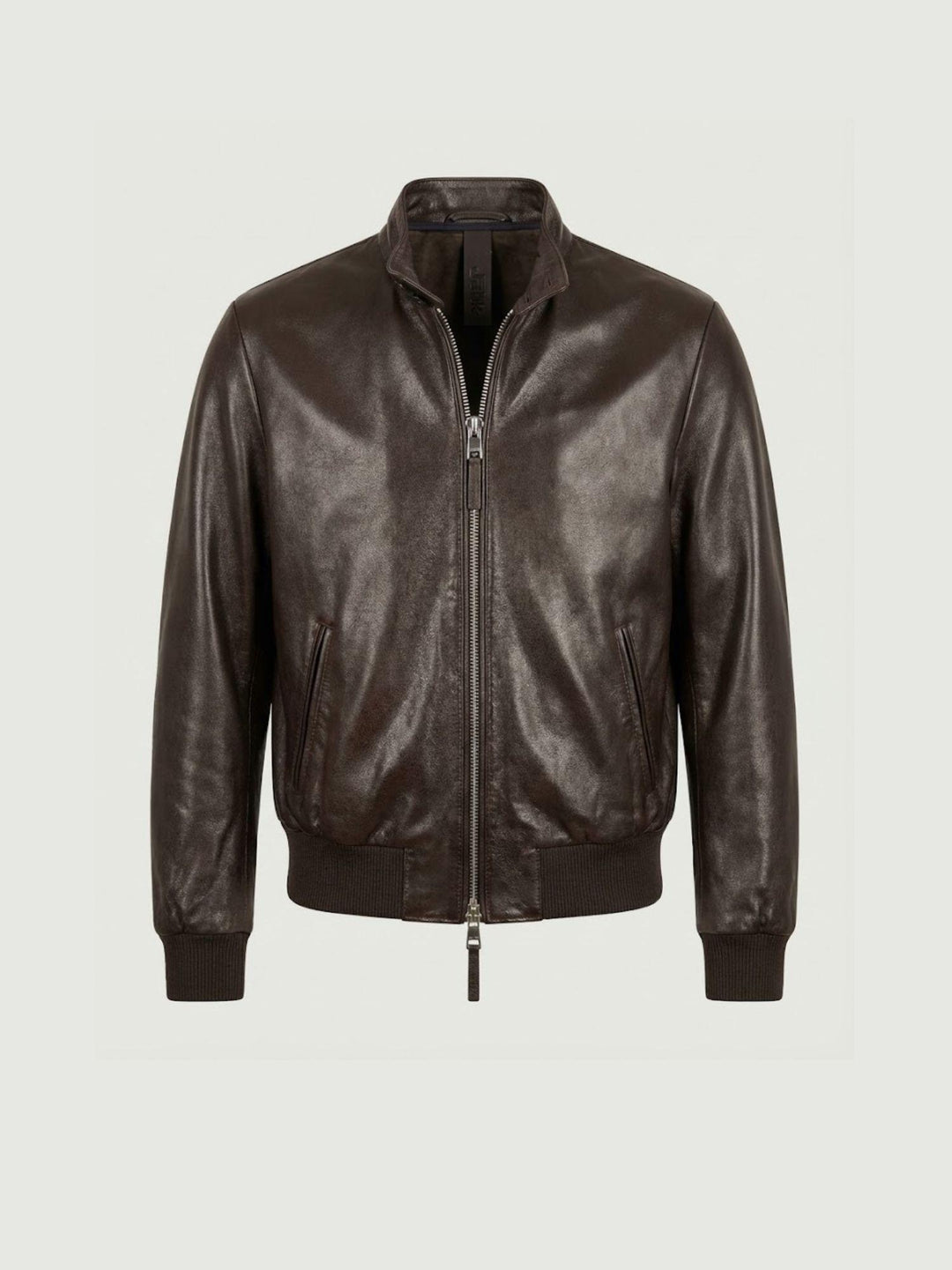 Bomber in pelle Elvis marrone scuro ELVIS 06 JACK LEATHER 